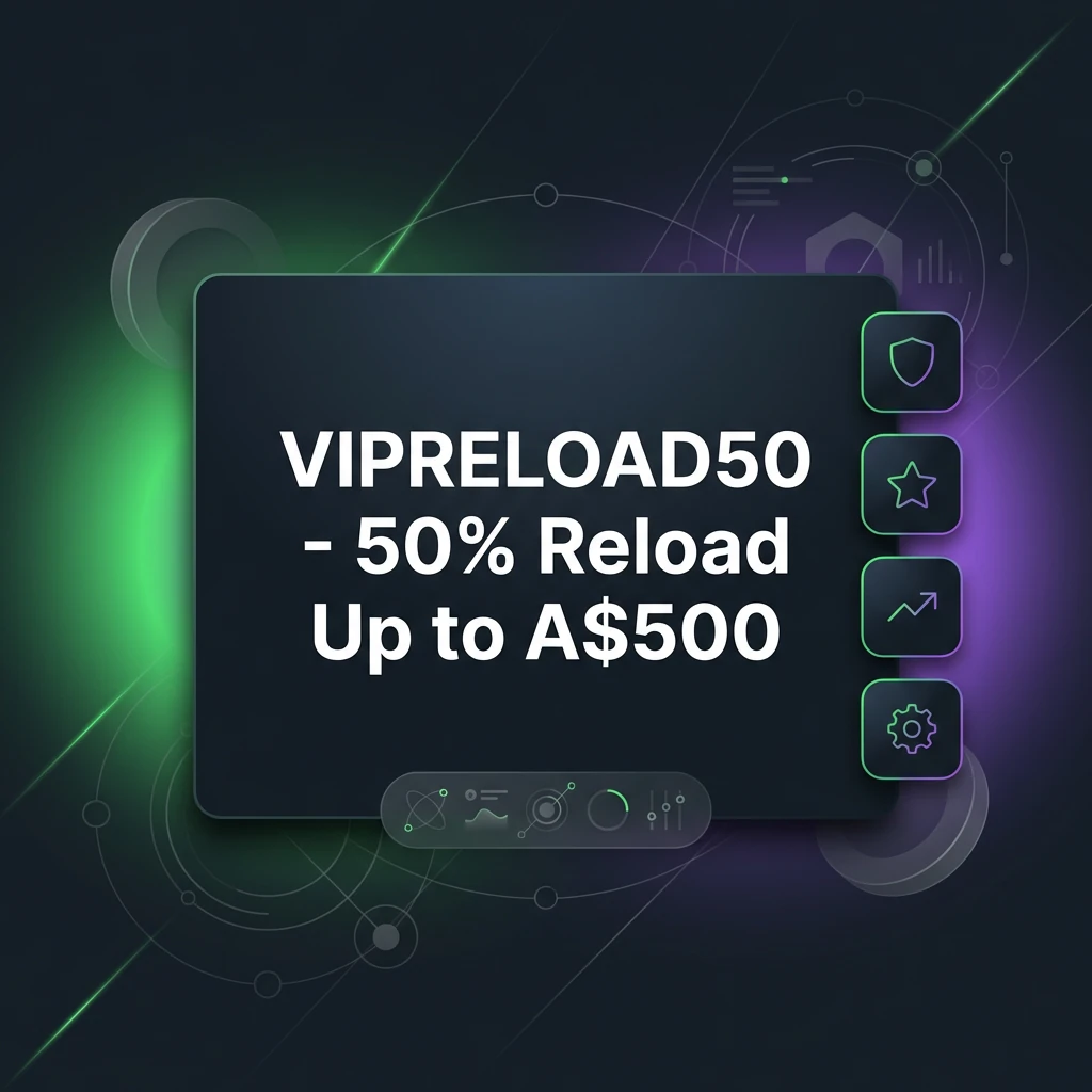 VIPRELOAD50 - 50% Reload Up to A$500